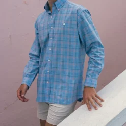 Aiken Windowpane Wrinkle Free Dress Shirt