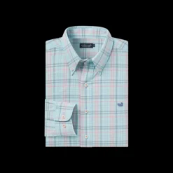 Aiken Windowpane Wrinkle Free Dress Shirt