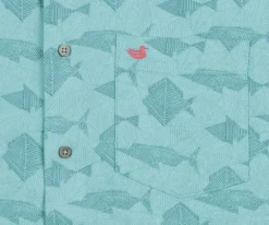 Atoll Woven Shirt - Geometric Fish