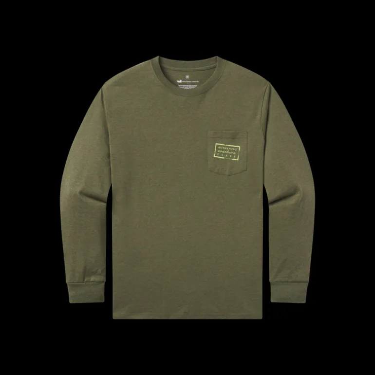 Authentic Heathered Tee - Long Sleeve