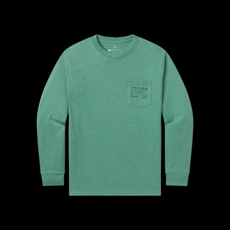 Authentic Heathered Tee - Long Sleeve