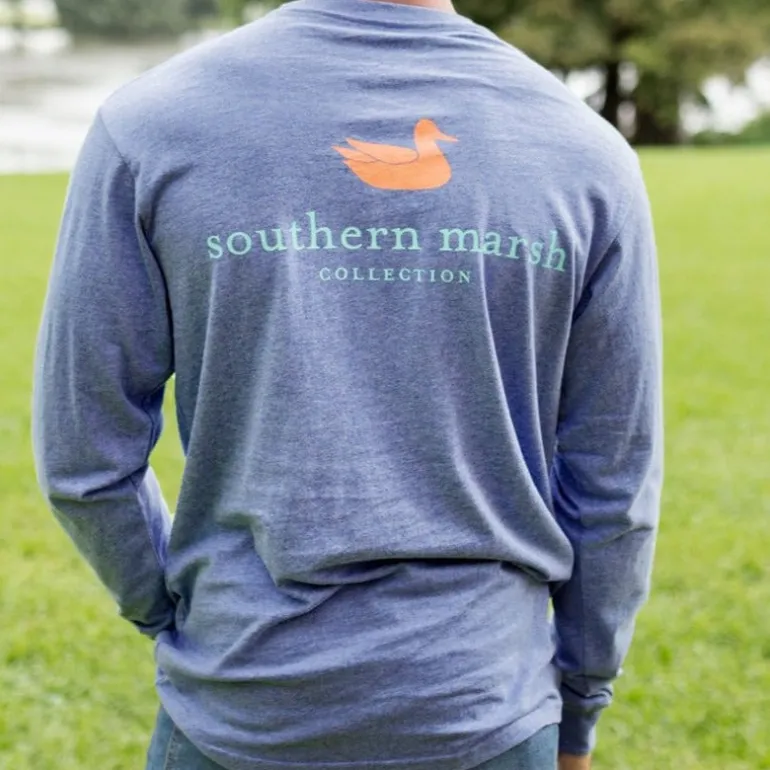 Authentic Heathered Tee - Long Sleeve