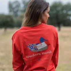 Authentic Heritage Tee - Mississippi State Flag - Long Sleeve