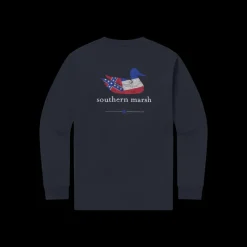 Authentic Heritage Tee - Mississippi State Flag - Long Sleeve