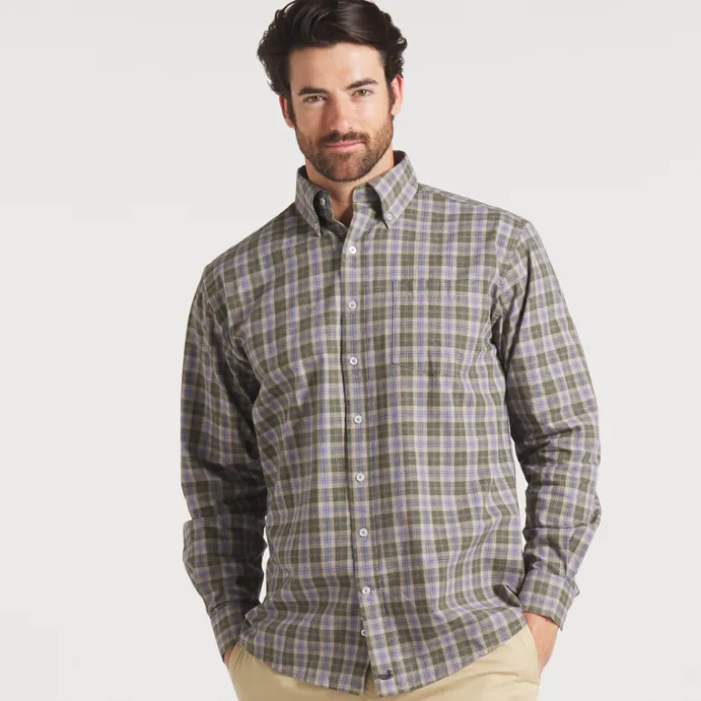 Bandera Washed Plaid Dress Shirt