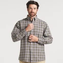 Bandera Washed Plaid Dress Shirt