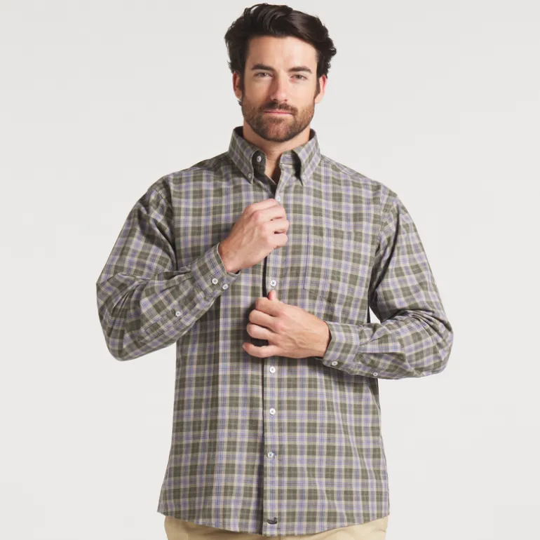Bandera Washed Plaid Dress Shirt