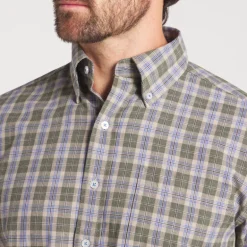 Bandera Washed Plaid Dress Shirt