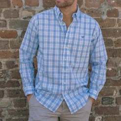Benton Performance Plaid Dress Shirt