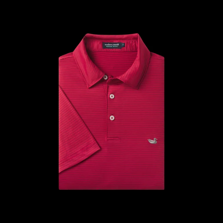 Bermuda Performance Polo - Clearwater Stripe