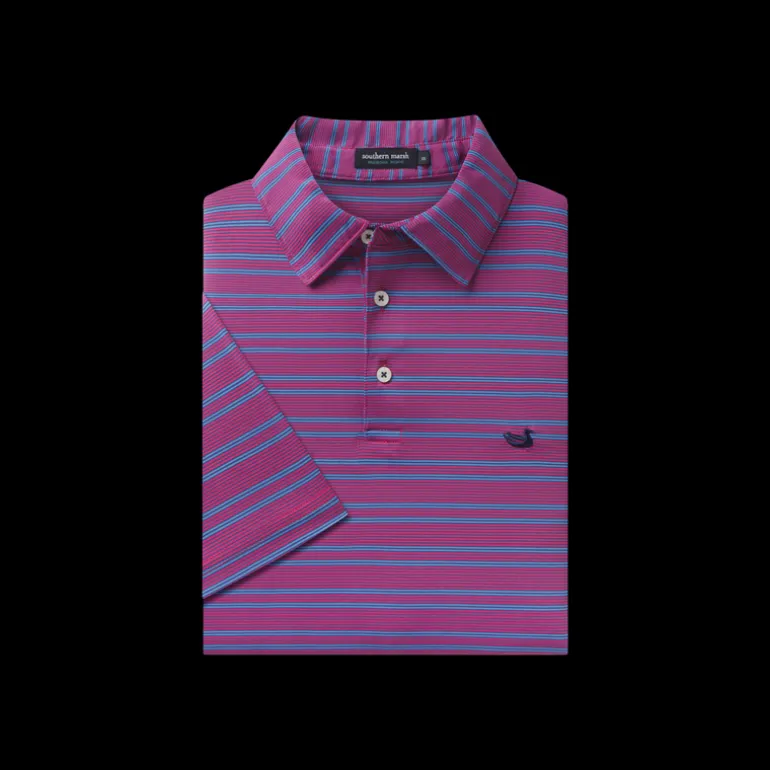 Bermuda Performance Polo - Naples Stripe