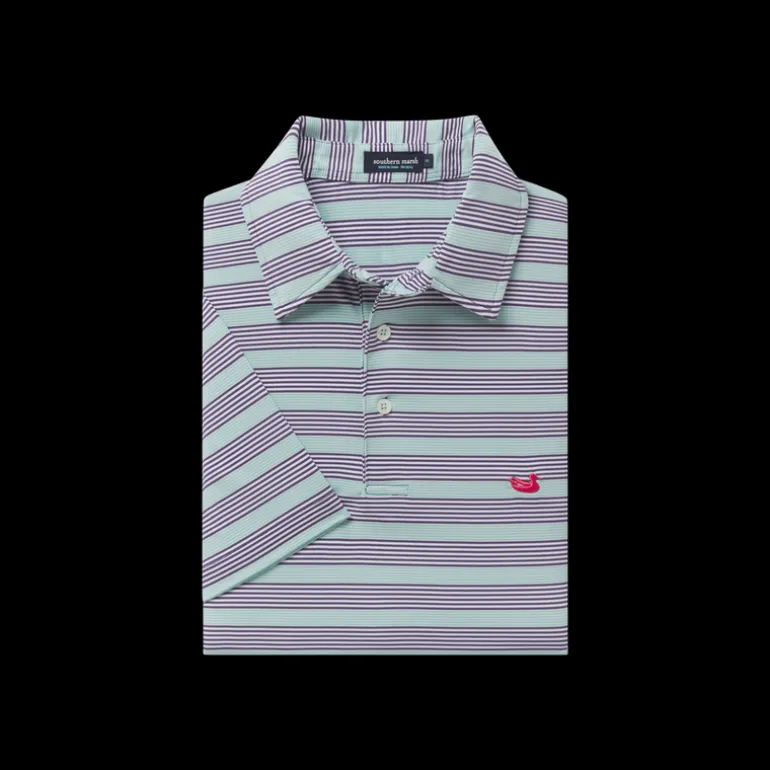 Bermuda Performance Polo - Pensacola Stripe