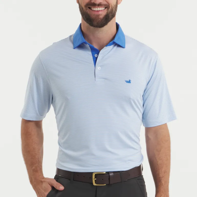 Bermuda Performance Polo - Hampton Stripe