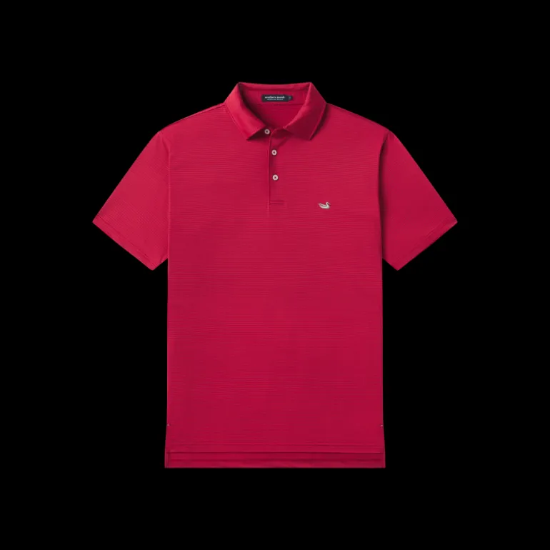 Bermuda Performance Polo - Clearwater Stripe