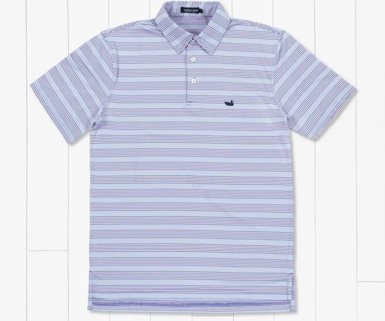 Bermuda Performance Polo - Pensacola Stripe