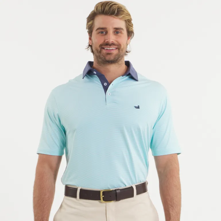 Bermuda Performance Polo - Hampton Stripe