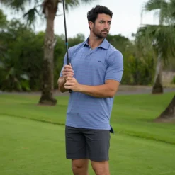 Bermuda Performance Polo - Naples Stripe
