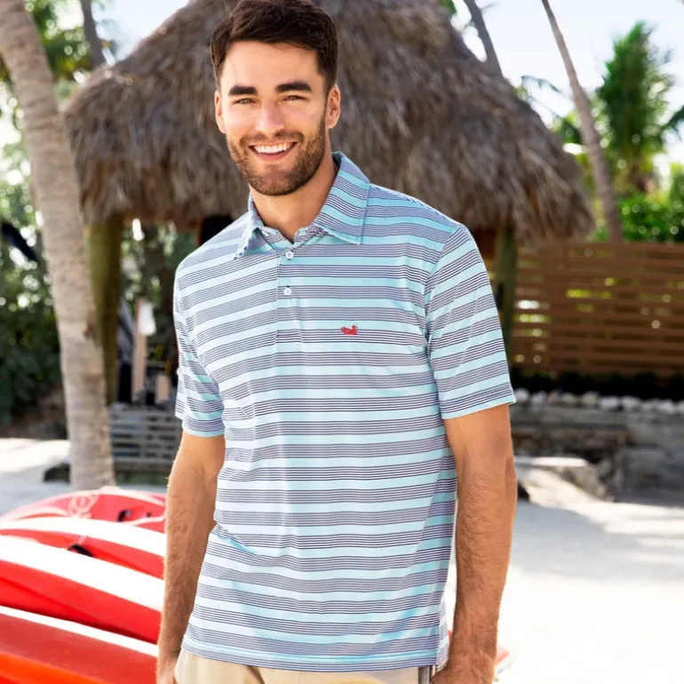Bermuda Performance Polo - Pensacola Stripe