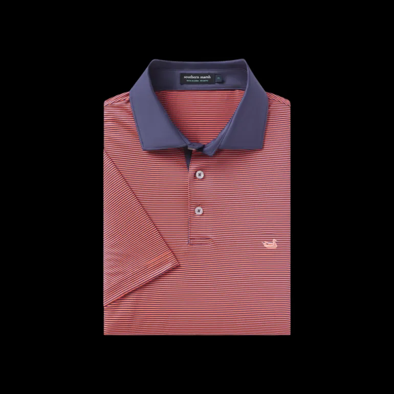 Bermuda Performance Polo - Hampton Stripe
