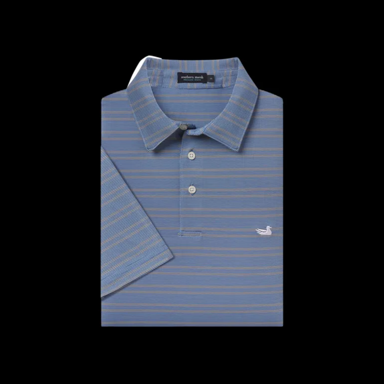 Bermuda Performance Polo - Naples Stripe