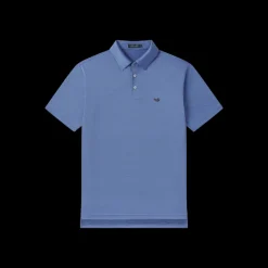 Bermuda Performance Polo - Clearwater Stripe
