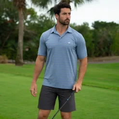 Bermuda Performance Polo - Naples Stripe