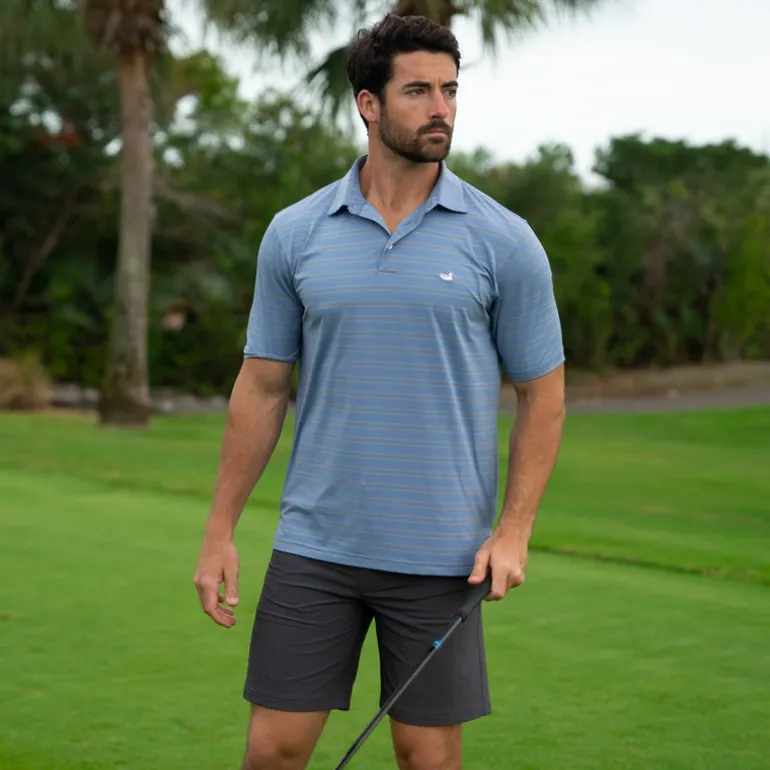 Bermuda Performance Polo - Naples Stripe