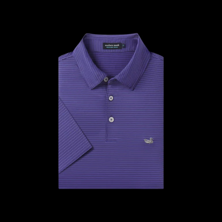 Bermuda Performance Polo - Clearwater Stripe