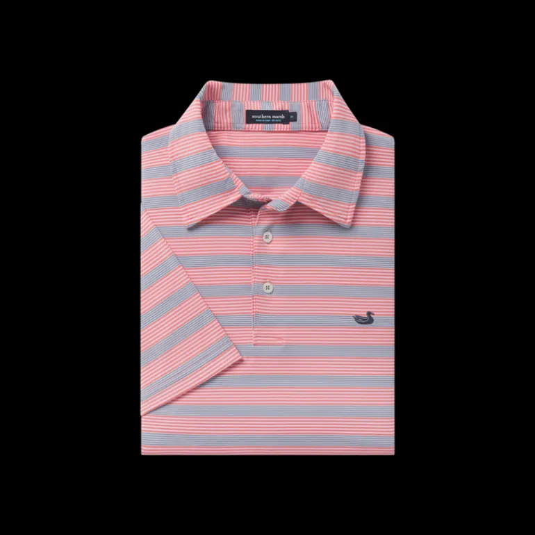 Bermuda Performance Polo - Pensacola Stripe