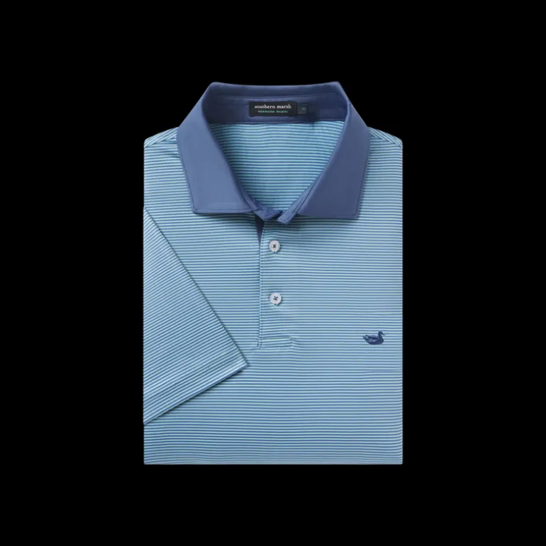 Bermuda Performance Polo - Hampton Stripe