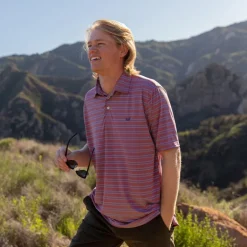 Bermuda Performance Polo - Naples Stripe