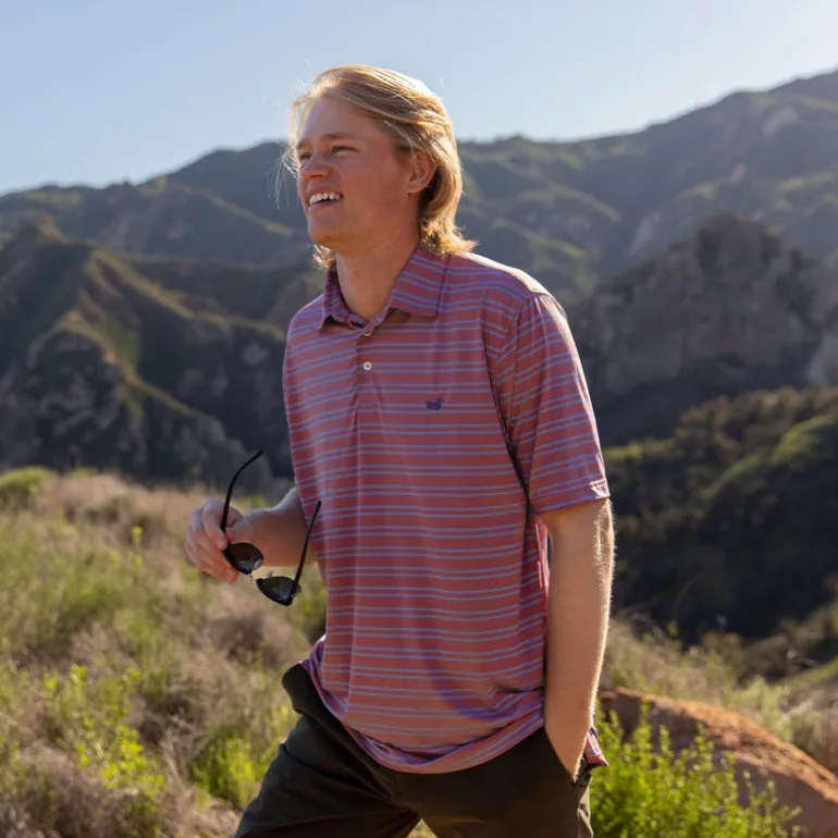 Bermuda Performance Polo - Naples Stripe