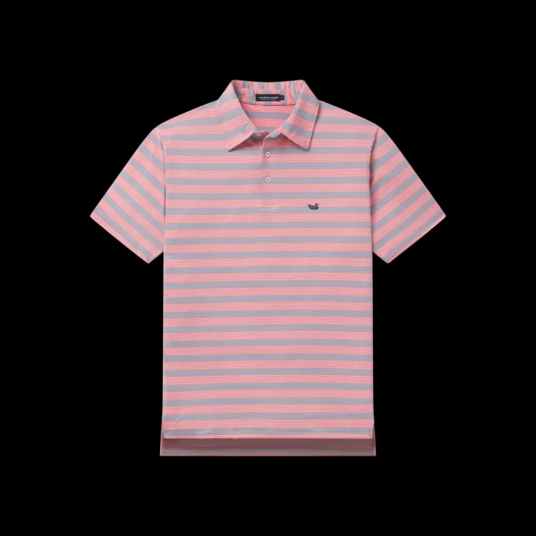 Bermuda Performance Polo - Pensacola Stripe