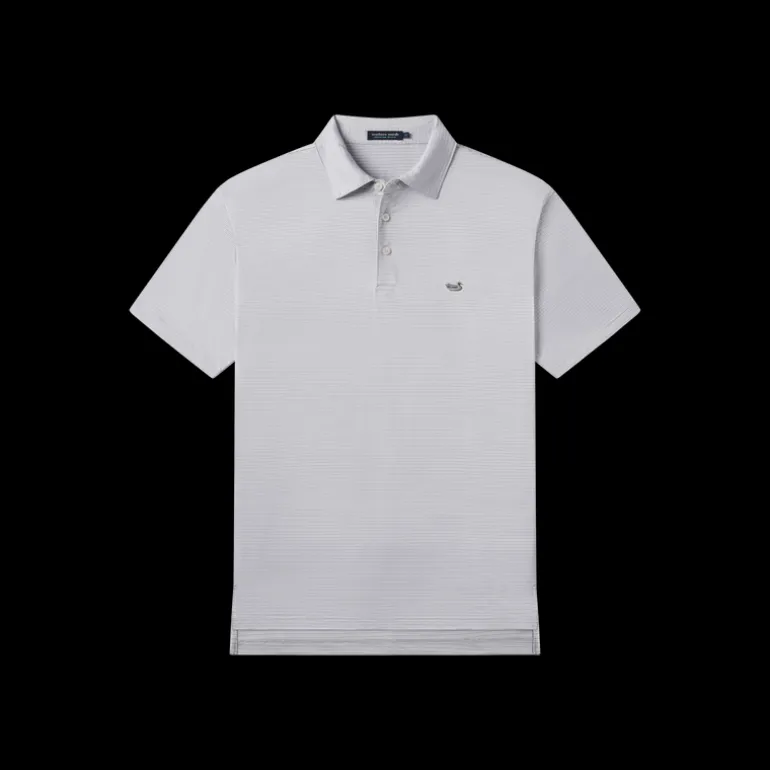 Bermuda Performance Polo - Clearwater Stripe