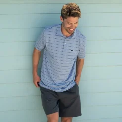 Bermuda Performance Polo - Chenier Stripe