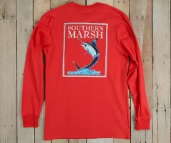 Blue Marlin Fishing Tee - Long Sleeve