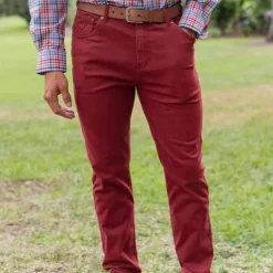 Brazos Stretch Twill Pant - Maroon