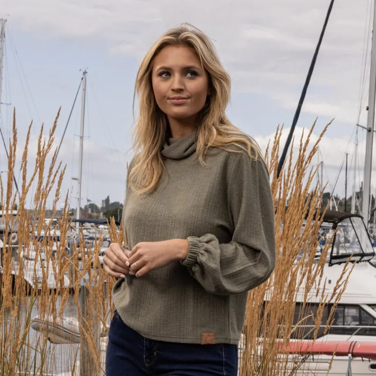Carolina Cozy Knit Funnel Neck Sweater