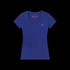 Caroline V-Neck Tee - Cotton