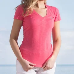 Caroline V-Neck Tee - Slub