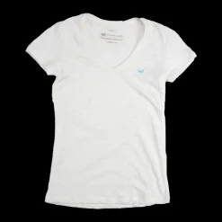 Caroline V-Neck Tee - Slub