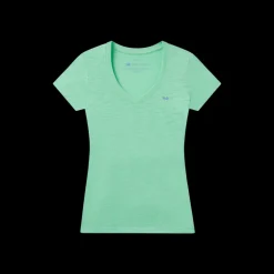 Caroline V-Neck Tee - Slub