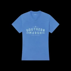 Danielle V-Neck Tee - Slub