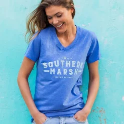 Danielle V-Neck Tee - Slub