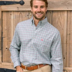 Davidson Washed Check Dress Shirt