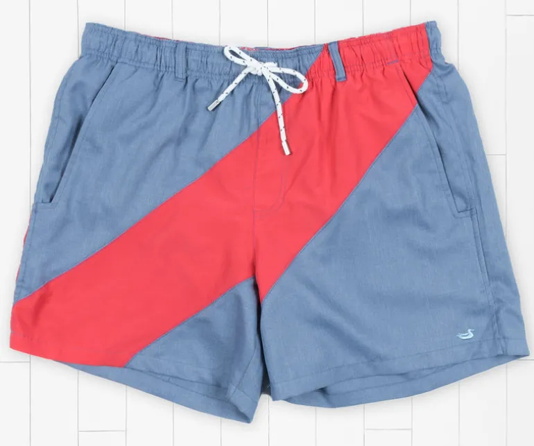 Dockside Swim Trunk - Brigade Stripe