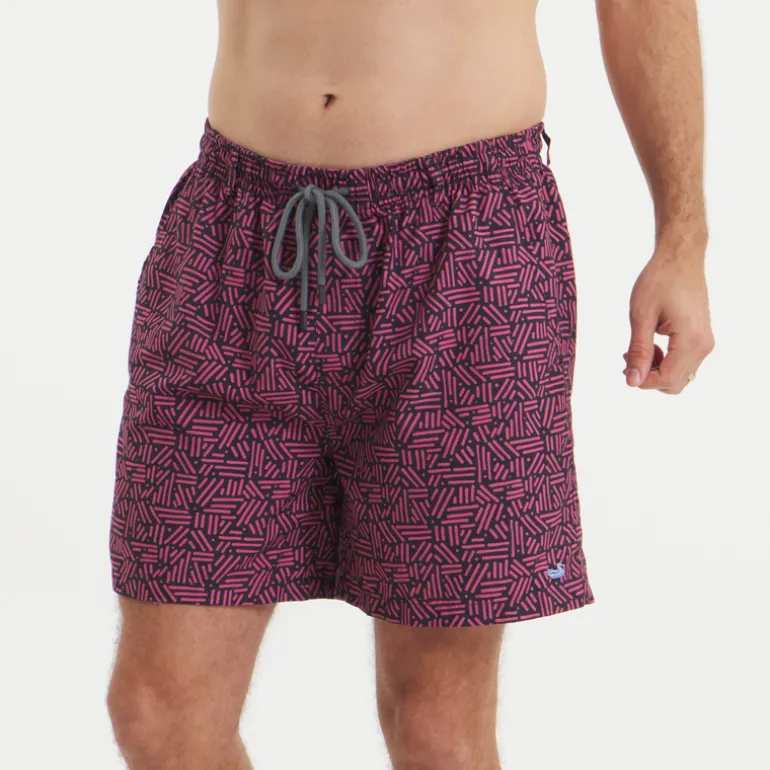 Dockside Swim Trunk - Dots & Lines