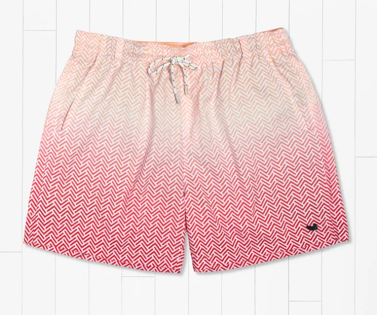 Dockside Swim Trunk - Herringbone Fade