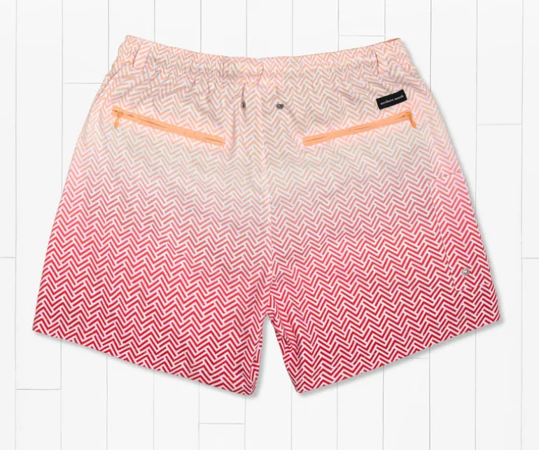 Dockside Swim Trunk - Herringbone Fade