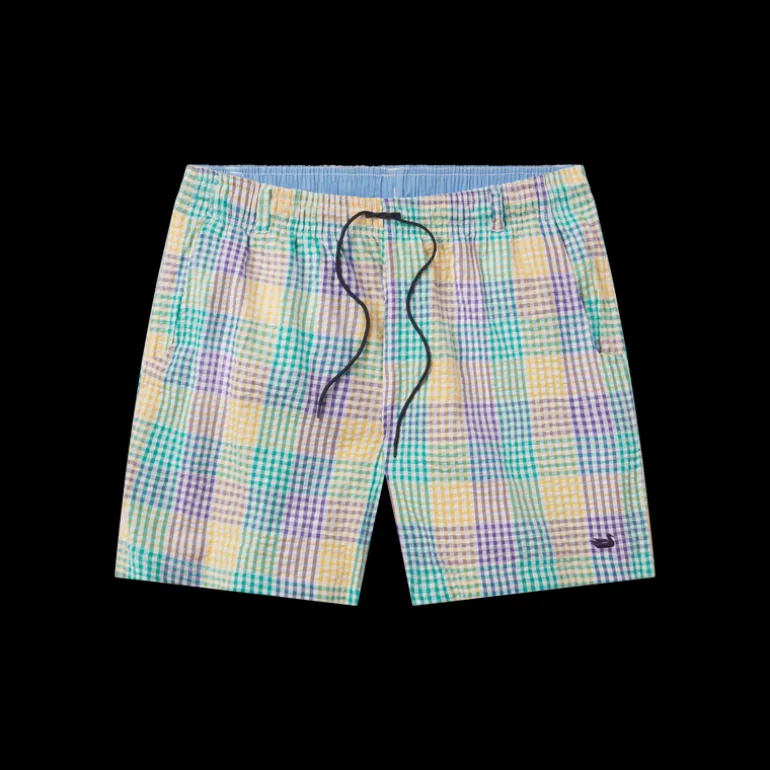Dockside Swim Trunk - Seersucker Gingham